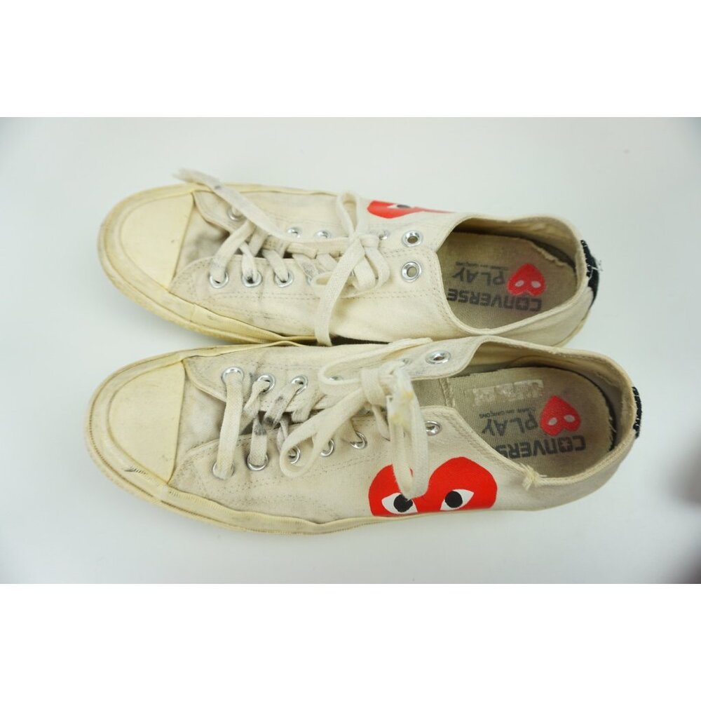 Converse Comme des Garcons Play Low Canvas Shoes Size 10 Men's - Picture 6 of 9